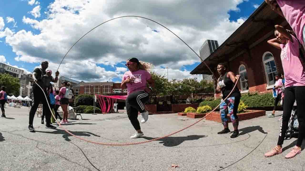 american double dutch rope skipping